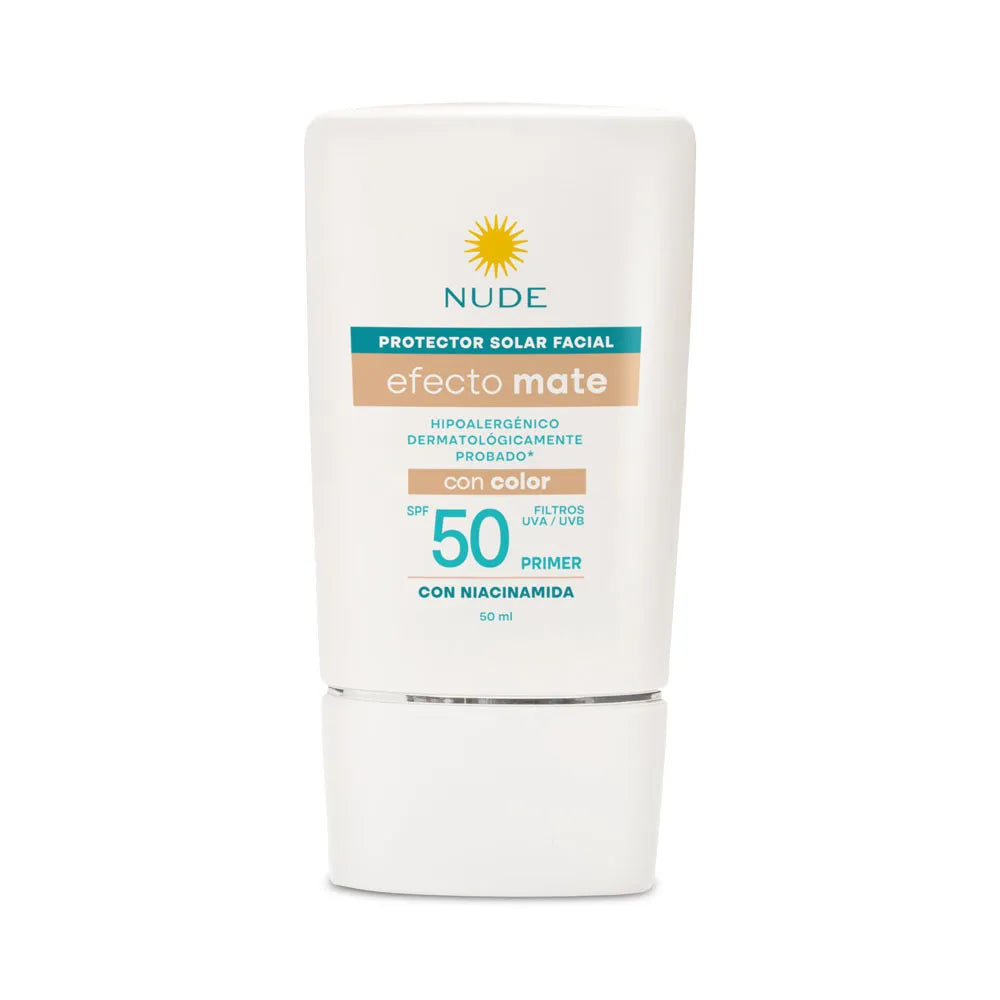 PROTECTOR SOLAR NUDE SPF 50 CREMA FACIAL CON COLOR X 50 ML