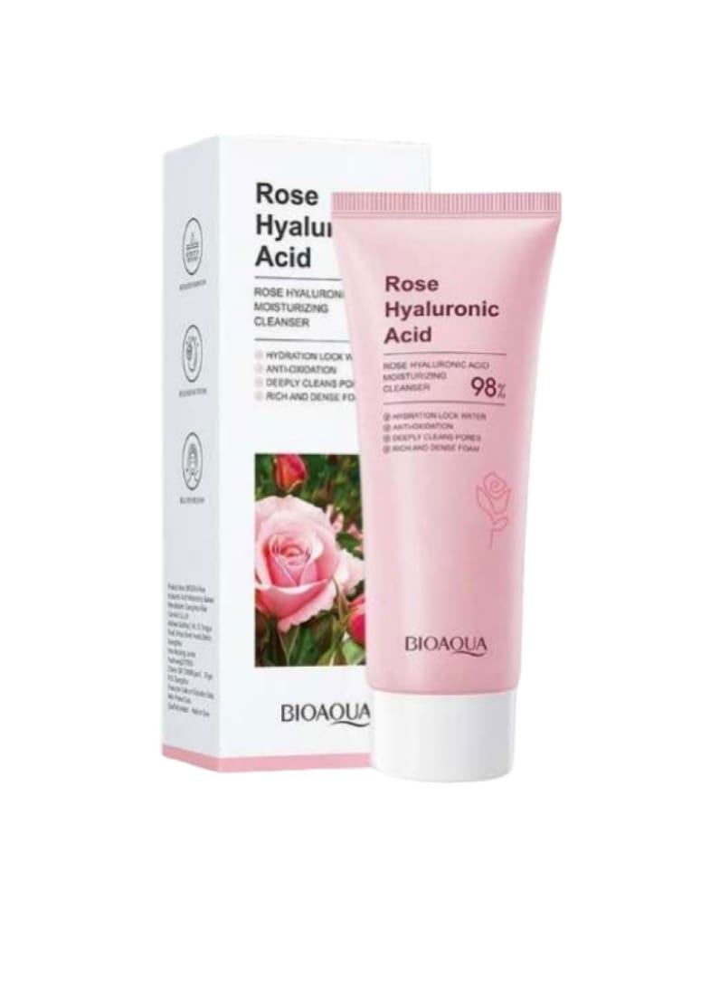 LIMPIADOR FACIAL ACIDO HIALURONICO MAS ROSAS BIOAQUA