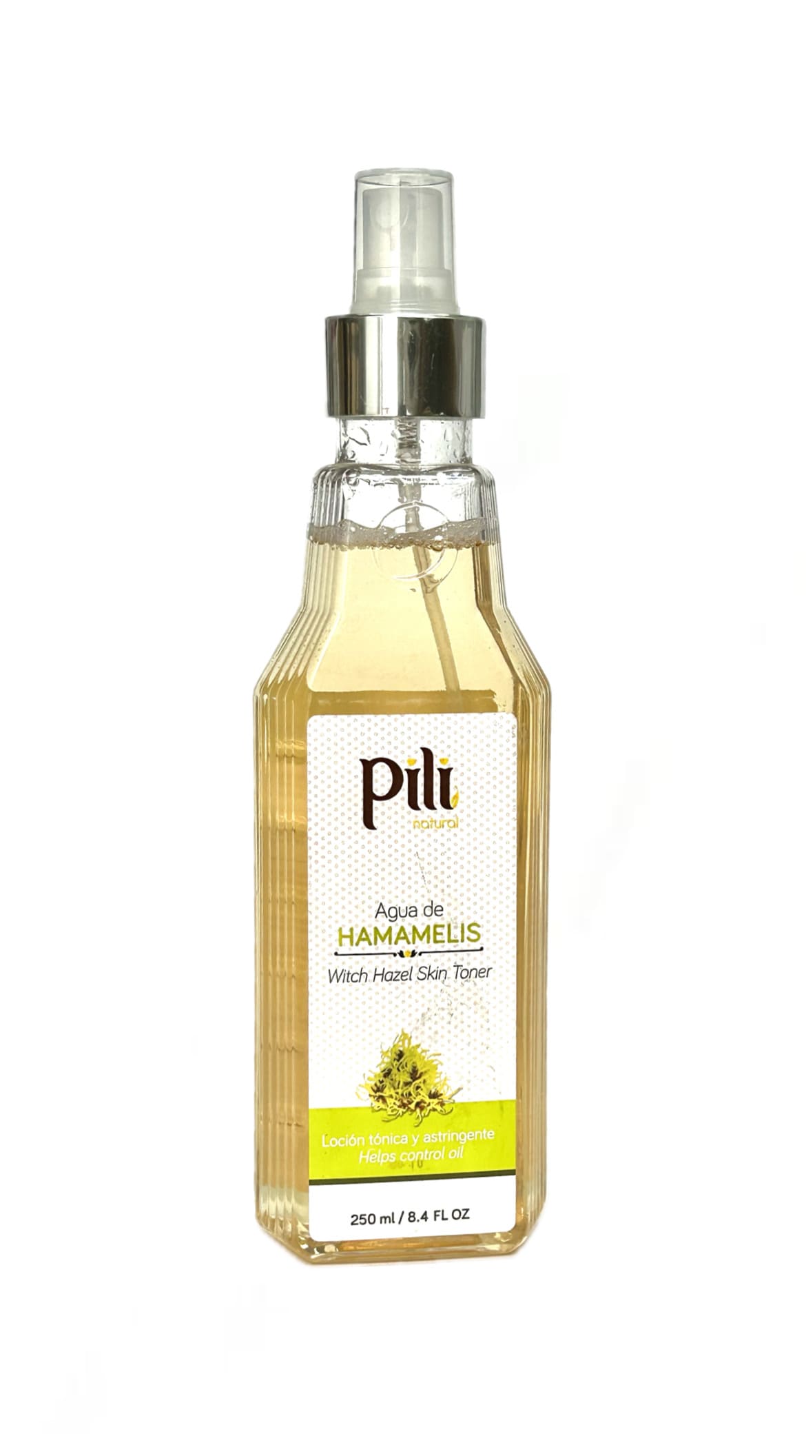 AGUA DE HAMAMELIS PILI 250ML - Tónico facial para pieles grasas y con poros dilatados.