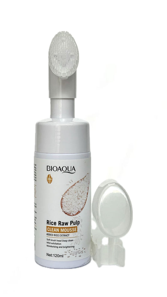 LIMPIADOR EN ESPUMA DE ARROZ BIOAQUA CON CEPILLO 120ML