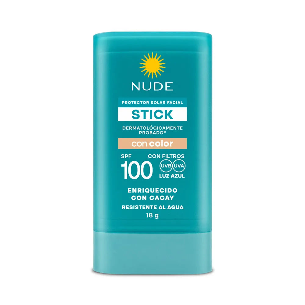 PROTECTOR SOLAR STICK CON COLOR NUDE