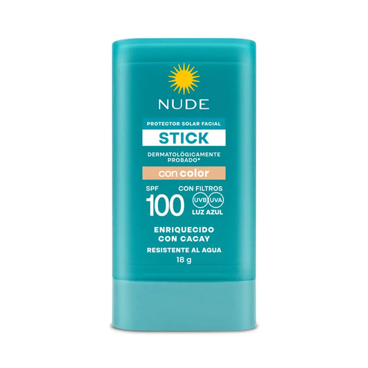 PROTECTOR SOLAR STICK CON COLOR NUDE